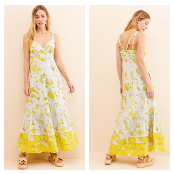 Anthropologie Dresses & Skirts - Anthropologie Solenne Flounced Maxi Dress